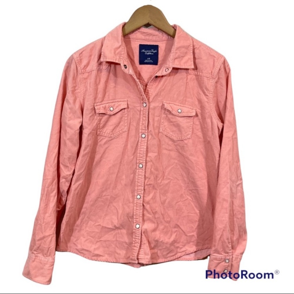 Women's Pink Button-Up Shirt